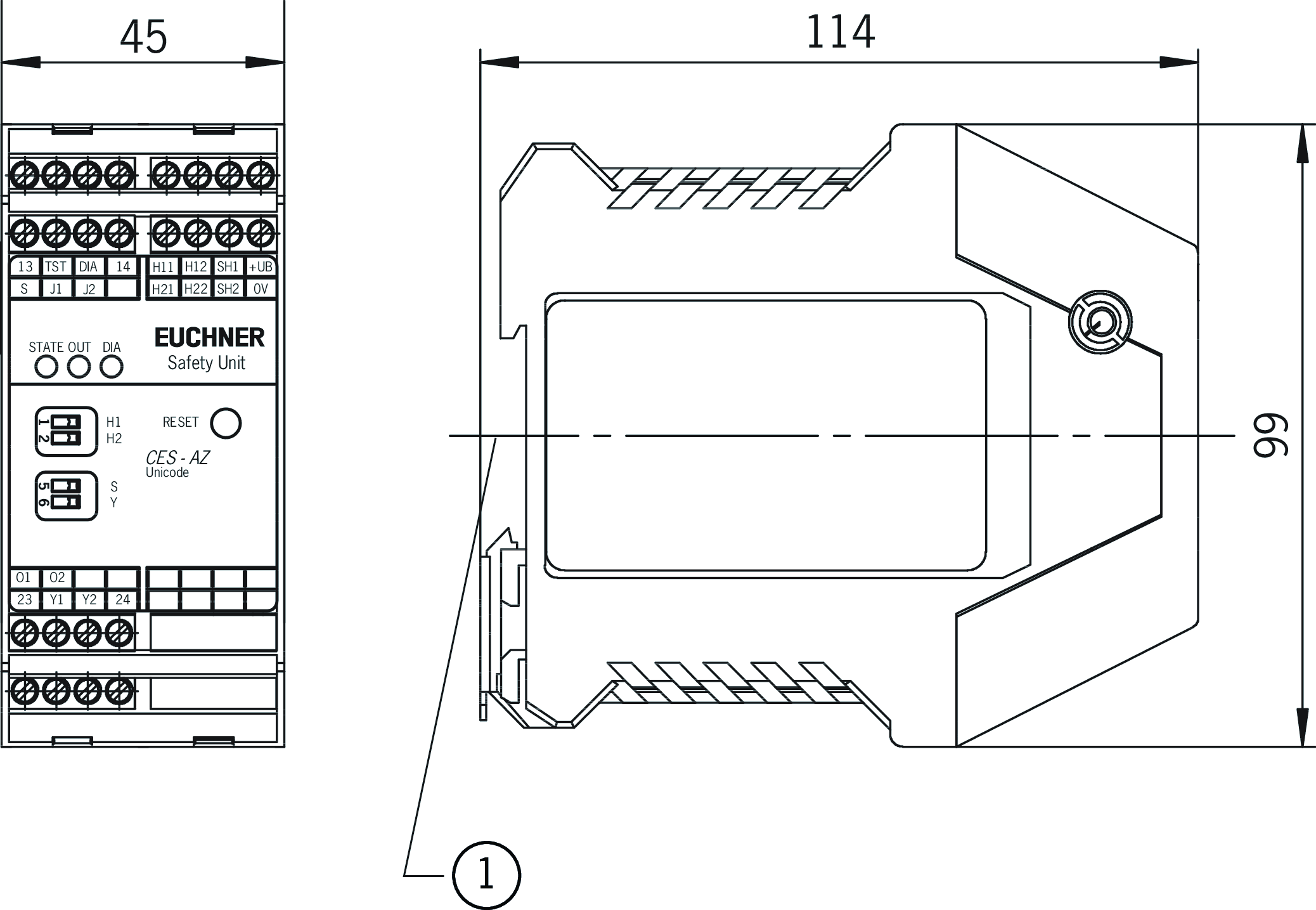 Dimensional drawings