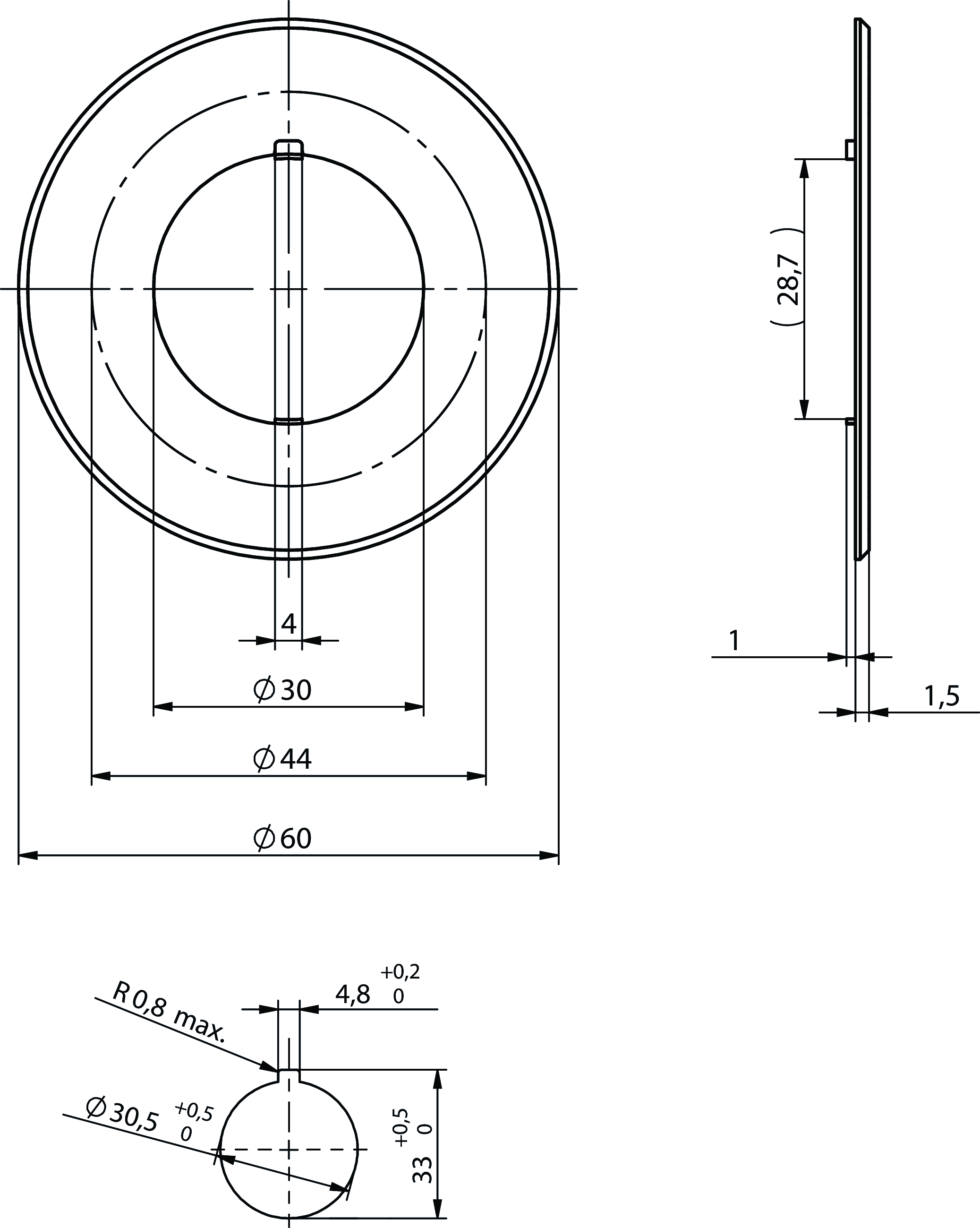 Dimensional drawings