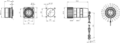 Desenho com dimensões