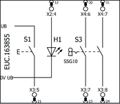 Wiring diagram<br>Wiring diagram for connection to MGB2 Classic