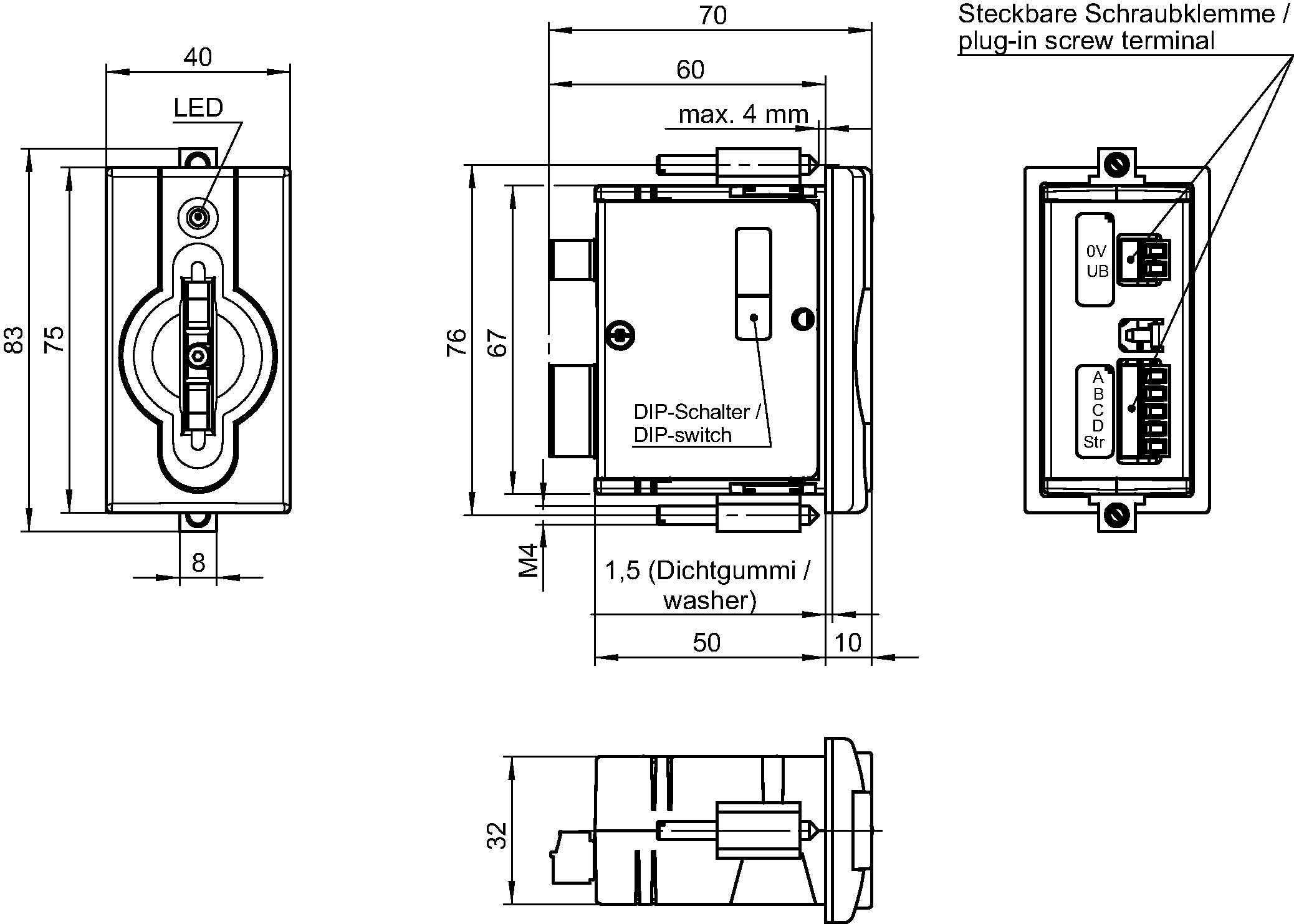 Dimensional drawings