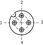 ピン配列 (接続側から見た図)