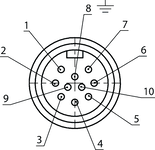 Diagrama dos contatos do conector