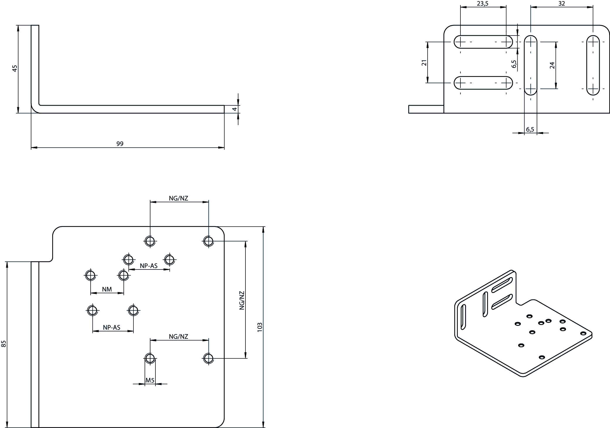 Dimensional drawings