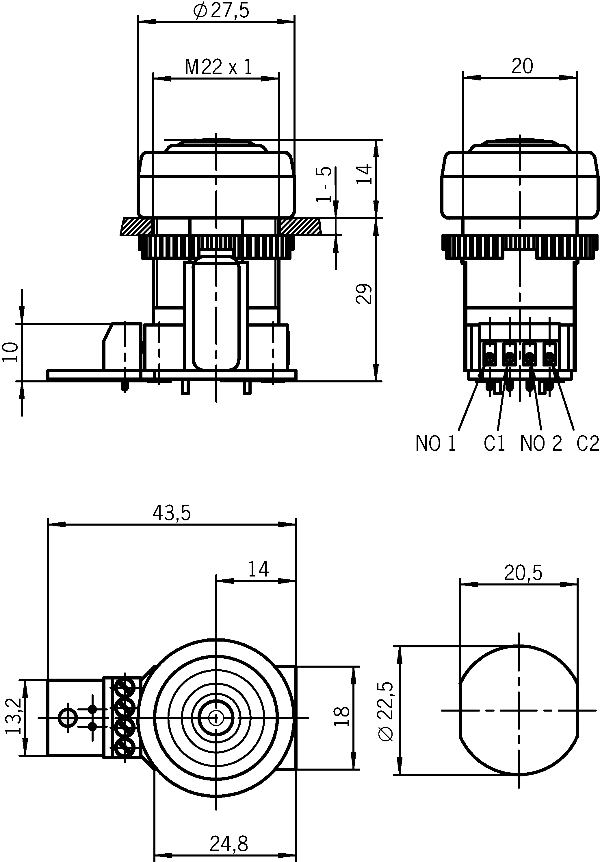Desenhos dimensionais