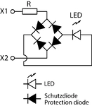 Připojovací schéma LED