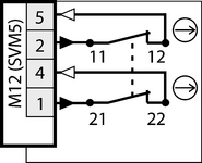 配線図、M12、PE なし