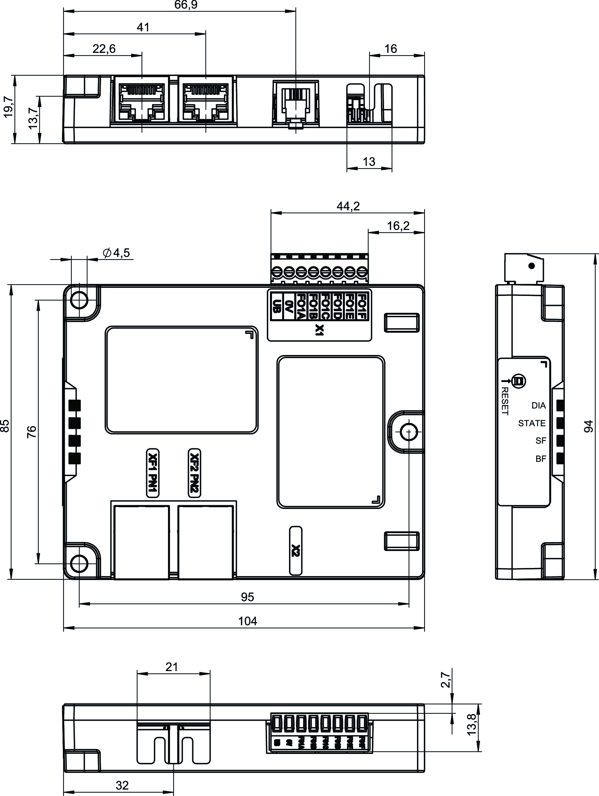 Dimensional drawings
