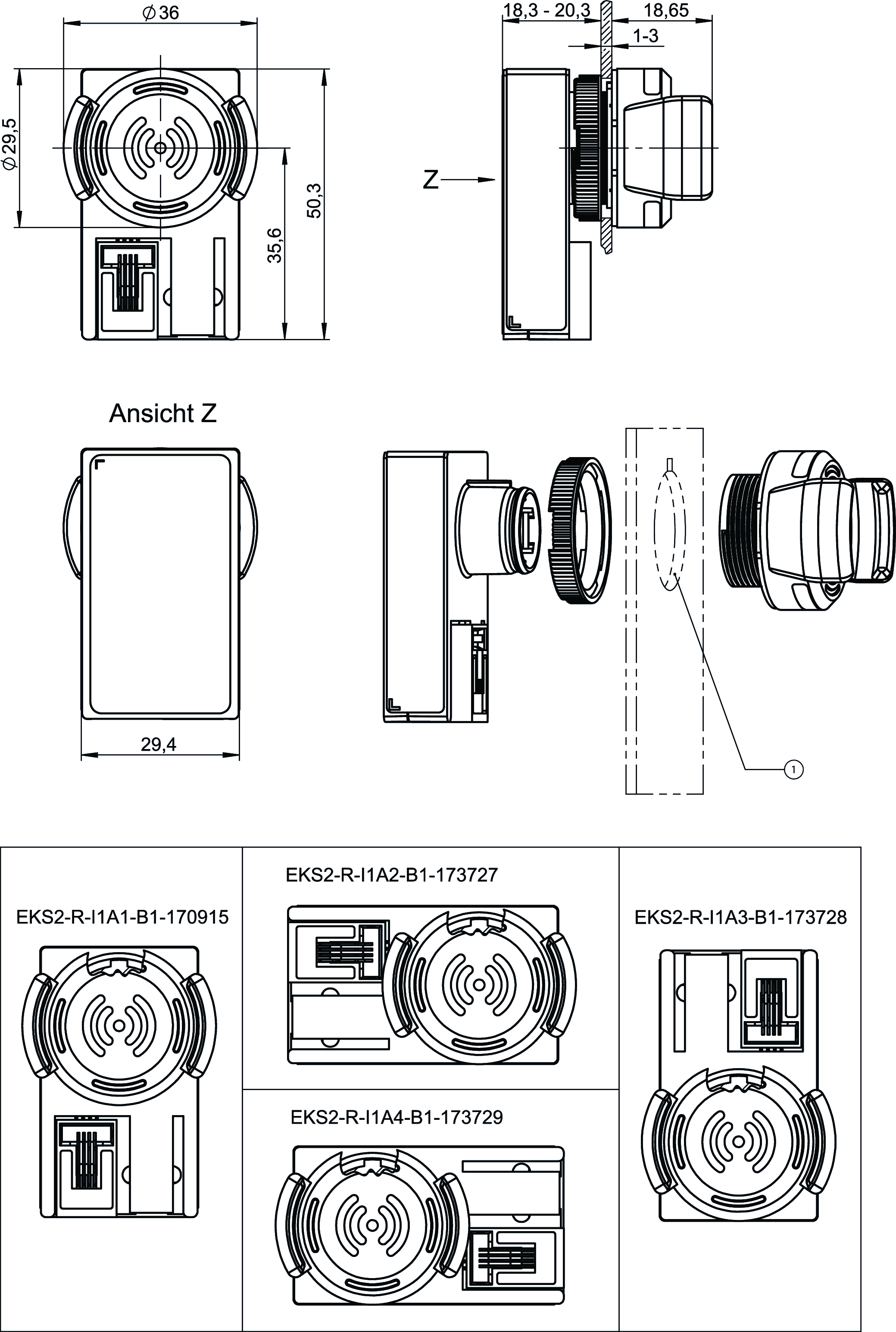 Dimensional drawings