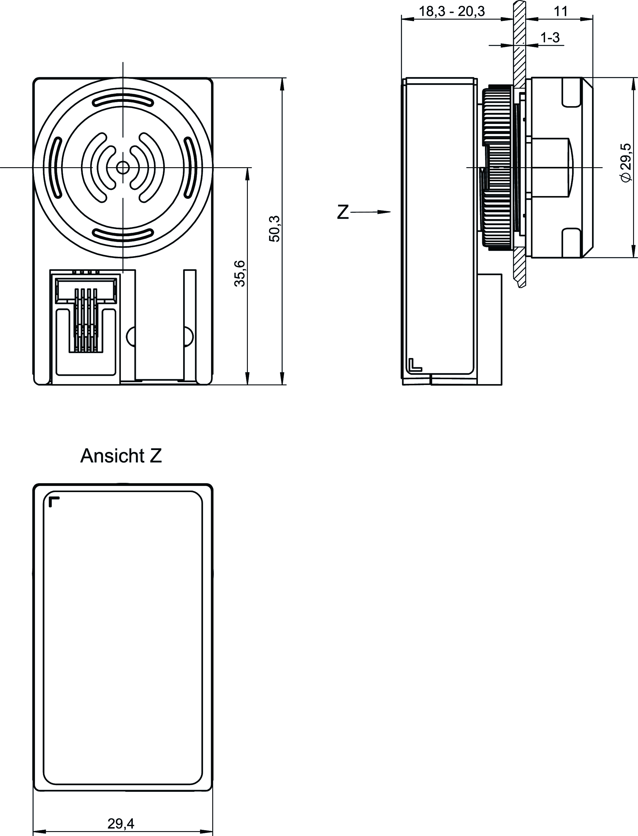 Dimensional drawings